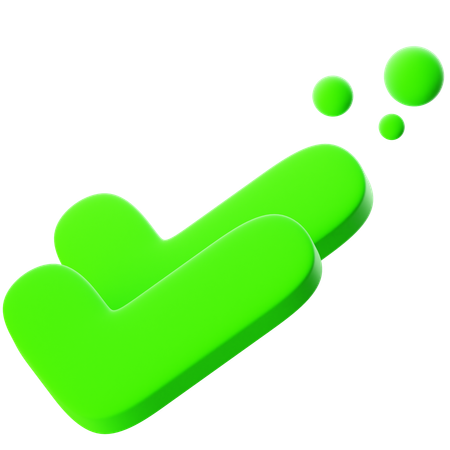 Double Check Mark  3D Icon