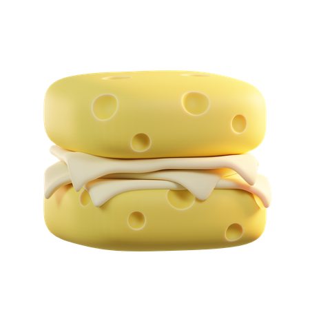Double Cheese  3D Icon