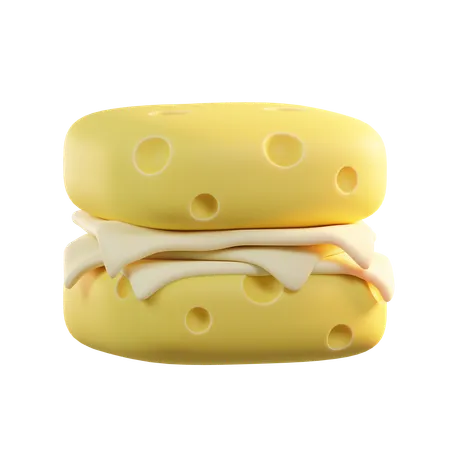 Double Cheese  3D Icon
