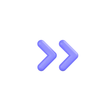 Double-chevron  3D Icon