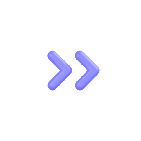 Double-chevron  3D Icon