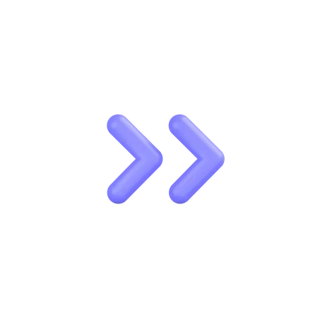 Double-chevron  3D Icon