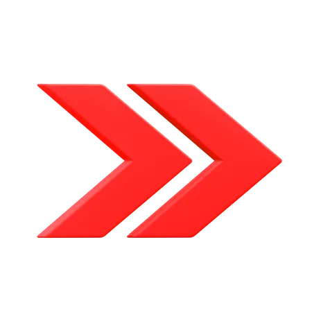 Double chevron droit  3D Icon