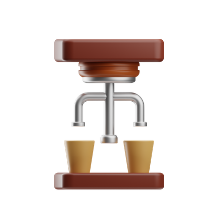 Double Coffee  3D Icon