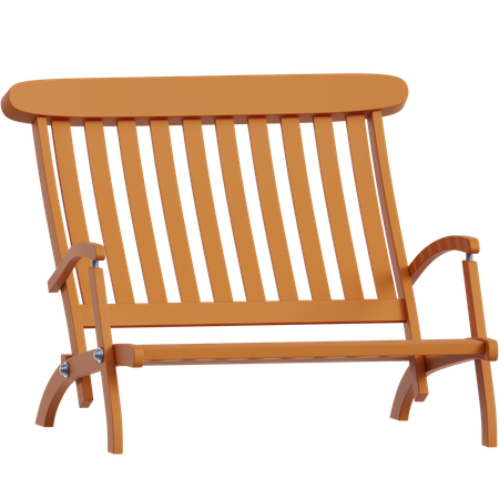 Double Deck Chair (Couple)  3D Icon