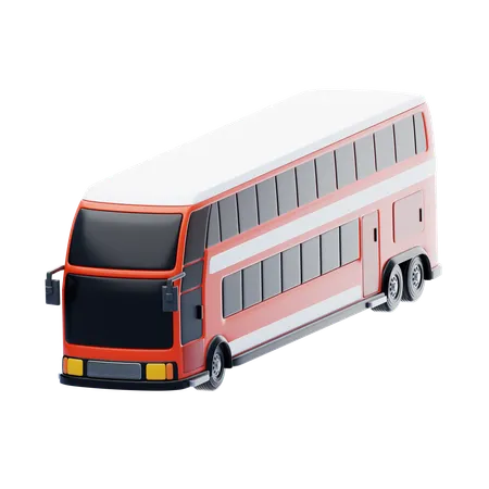 Double Decker Bus  3D Icon