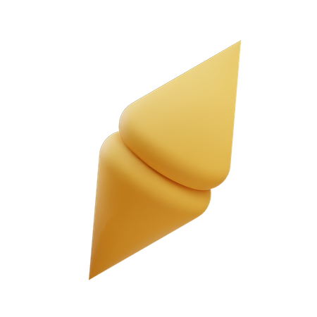 Double Edged Cone 3D Illustration