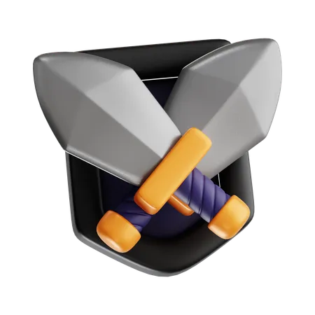 Double épée  3D Icon