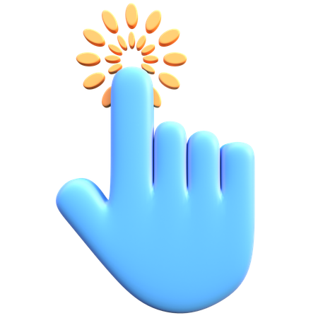 Double Hand Cursor Click  3D Icon