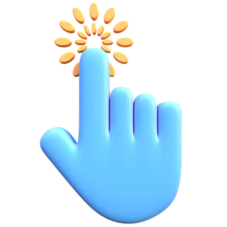 Double Hand Cursor Click  3D Icon