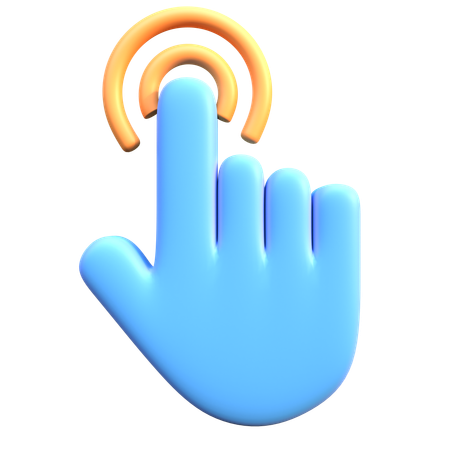 Double Hand Cursor Click  3D Icon