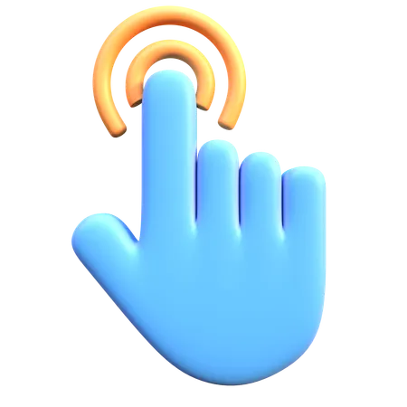 Double Hand Cursor Click  3D Icon