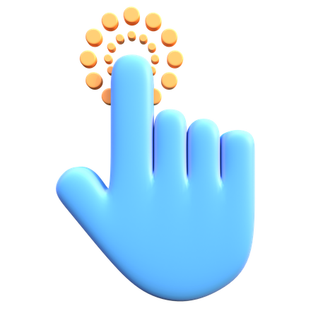 Double Hand Cursor Click  3D Icon