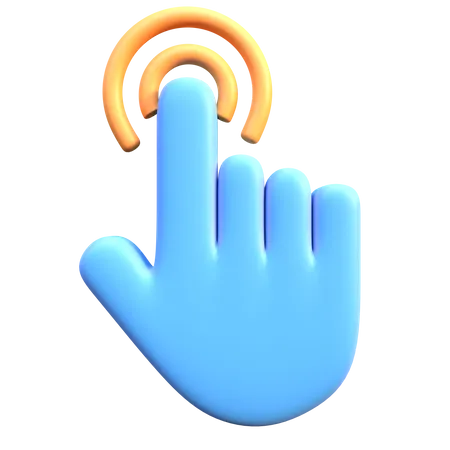 Double Hand Cursor Click  3D Icon