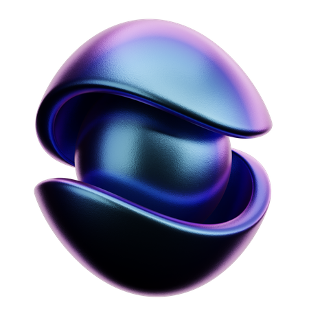 Double Hats With Sphere  3D Icon