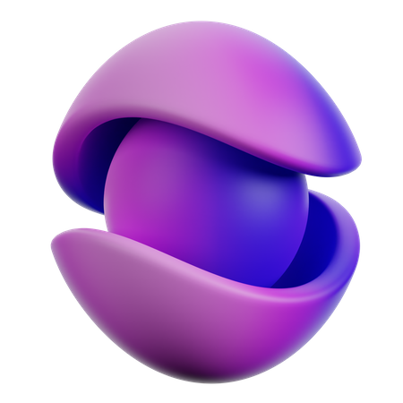 Double Hats with Sphere Shape  3D Icon