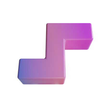 Double L Shape  3D Icon