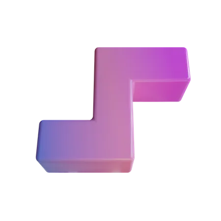 Double L Shape  3D Icon