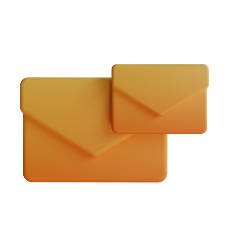 Double Mail  3D Icon