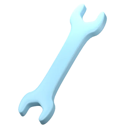 Double Open End Wrench  3D Icon