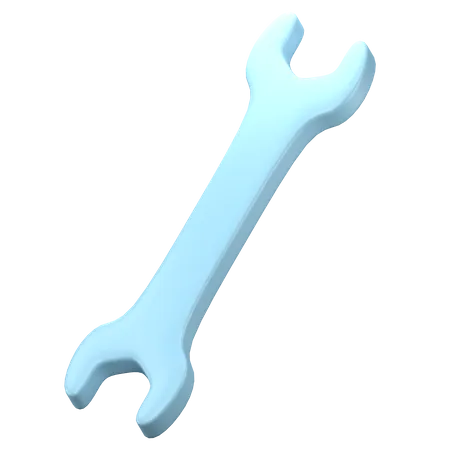 Double Open End Wrench  3D Icon