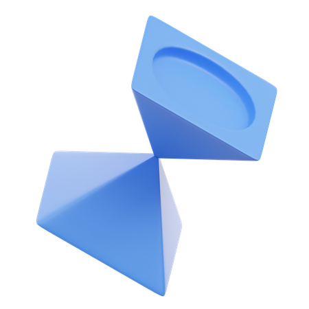 Double prisme inversé  3D Icon