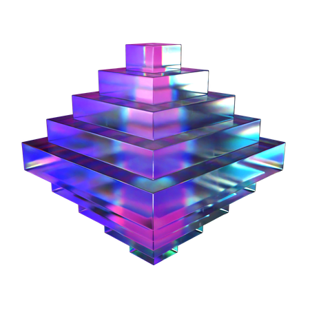 Double Pyramid  3D Icon