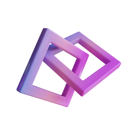 Double Quadrilateral  3D Icon