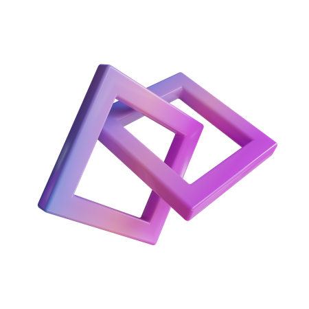 Double quadrilatère  3D Icon