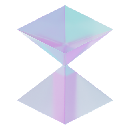 Double Reversed Prism  3D Icon