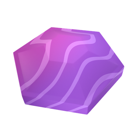 Double Sided Hexagon  3D Icon