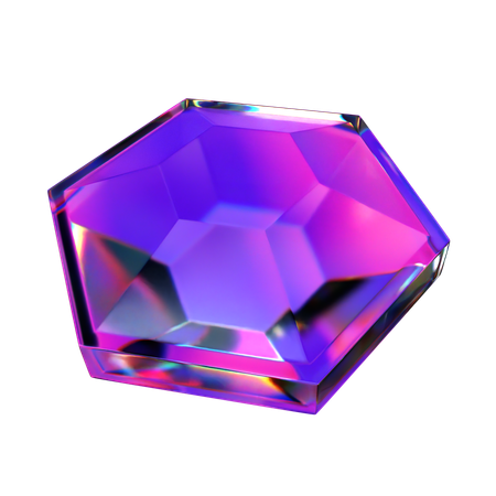 Double Sided Hexagon  3D Icon