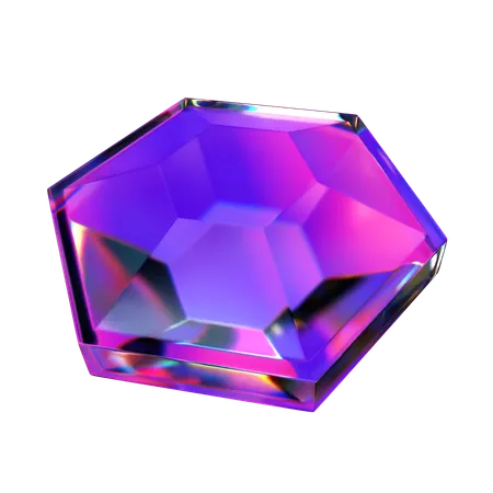 Double Sided Hexagon  3D Icon