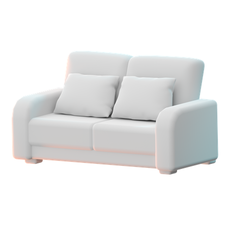 Double Sofa  3D Icon