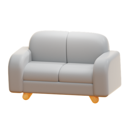 DOUBLE SOFA  3D Icon