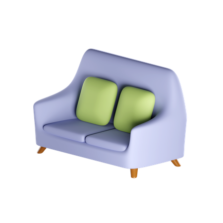 DOUBLE SOFA  3D Icon