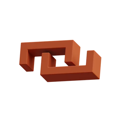 Double Staple  3D Icon