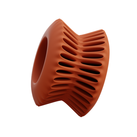 Double tambour perforé  3D Illustration