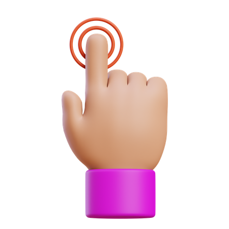 Double Tap Hand Gesture  3D Icon