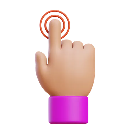 Double Tap Hand Gesture  3D Icon