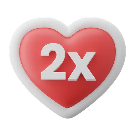 Double Tap To Love  3D Icon
