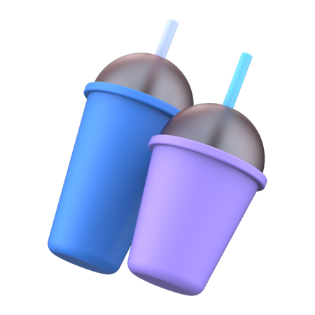 Double tasse  3D Illustration