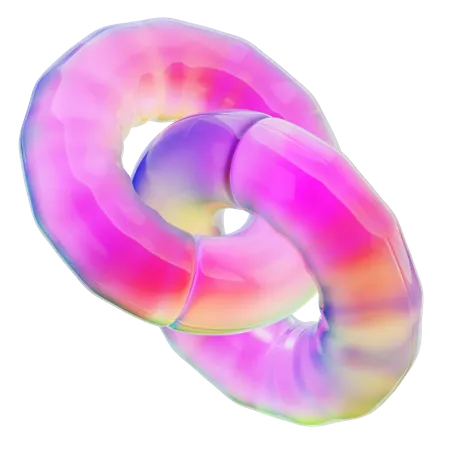 Double Torus Shape  3D Icon