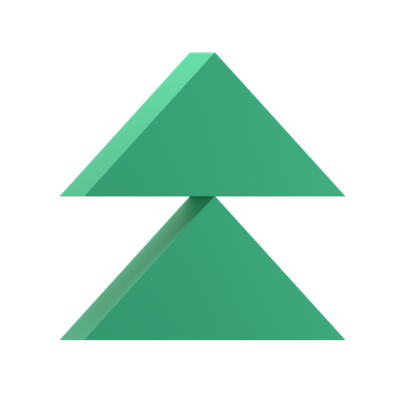 Doubles triangles  3D Icon