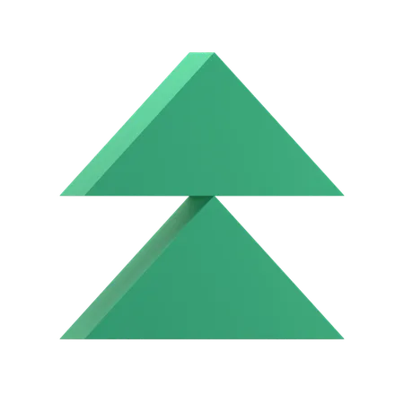 Doubles triangles  3D Icon