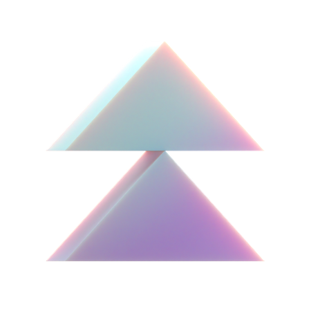 Double Triangles Abstract Shape  3D Icon