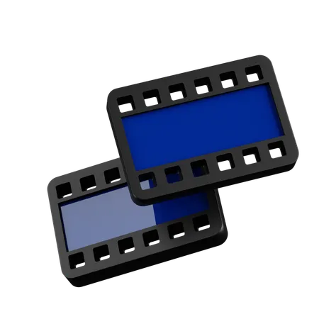 Double Video Tape  3D Icon