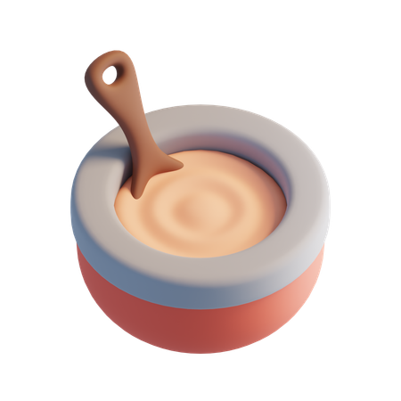 반죽  3D Icon