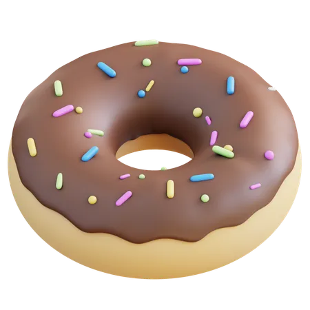 3 D Illustration Doughnut 3D Icon