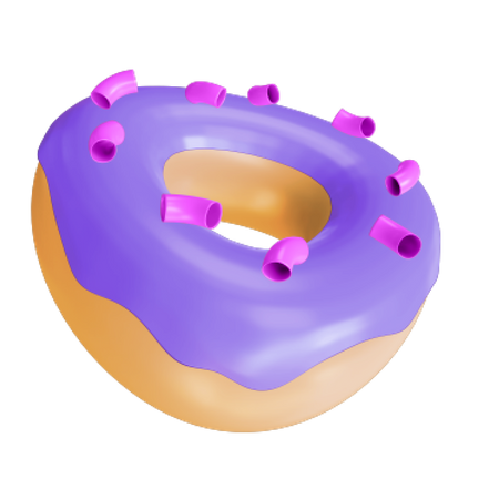 Doughnut 3D Illustration